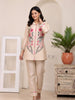 BEIGE EMBROIDERED — Beige Kurta Set