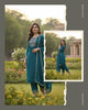 EMERALD TEAL FESTIVE — Kurta Set With Dupatta