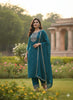 EMERALD TEAL FESTIVE — Kurta Set With Dupatta