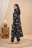 BLACK ABSTRACT PRINT — Coord Set