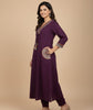 DEEP PLUM EMBELLISHED — Kurta Set