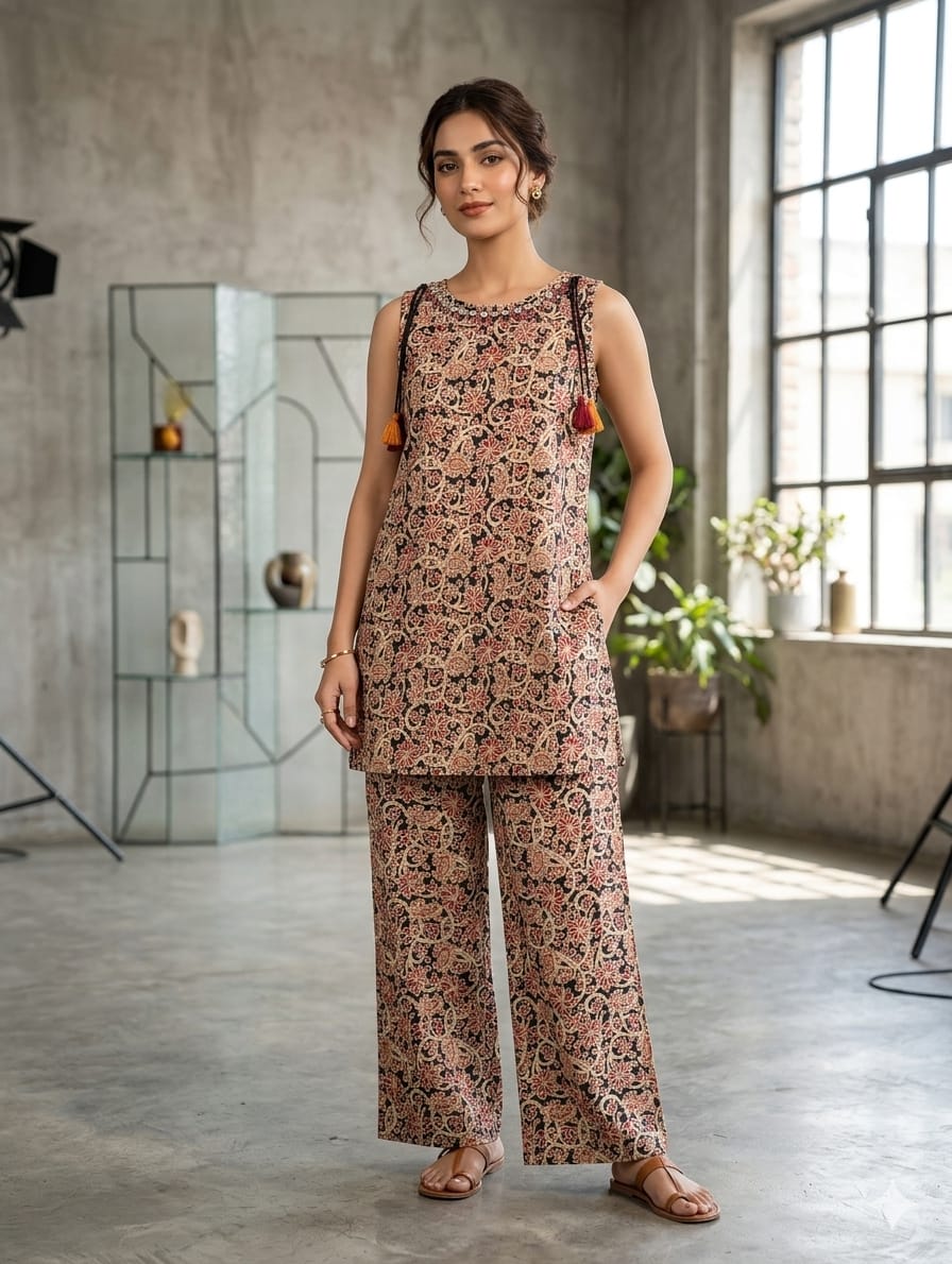 Floral Print Sleeveless Co-ord Set - Dora & Masters