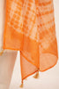 IVORY FLORAL WITH ORANGE — Kurta Set With Dupatta