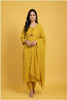 MUSTARD EMBROIDERED — KURTA SET