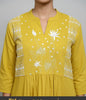 MUSTARD YELLOW EMBROIDERED — KURTA SET