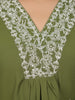 Olive Green Embroidered Kurta Set with Pants
