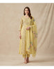 PASTEL YELLOW FLORAL — Kurta Set With Dupatta