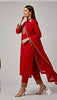 ROYAL RED FESTIVE — Kurta Set With Dupatta