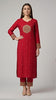 ROYAL RED FESTIVE — Kurta Set With Dupatta