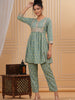 SAGE GREEN PRINTED — Sage Green Kurta Set