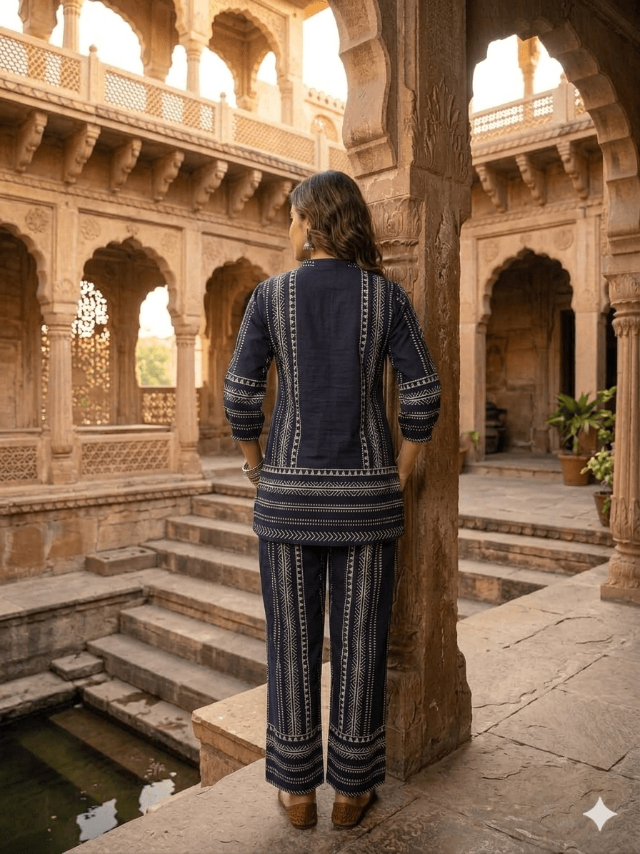 Timeless Patterns: The Midnight Co-ord Set. - Dora & Masters