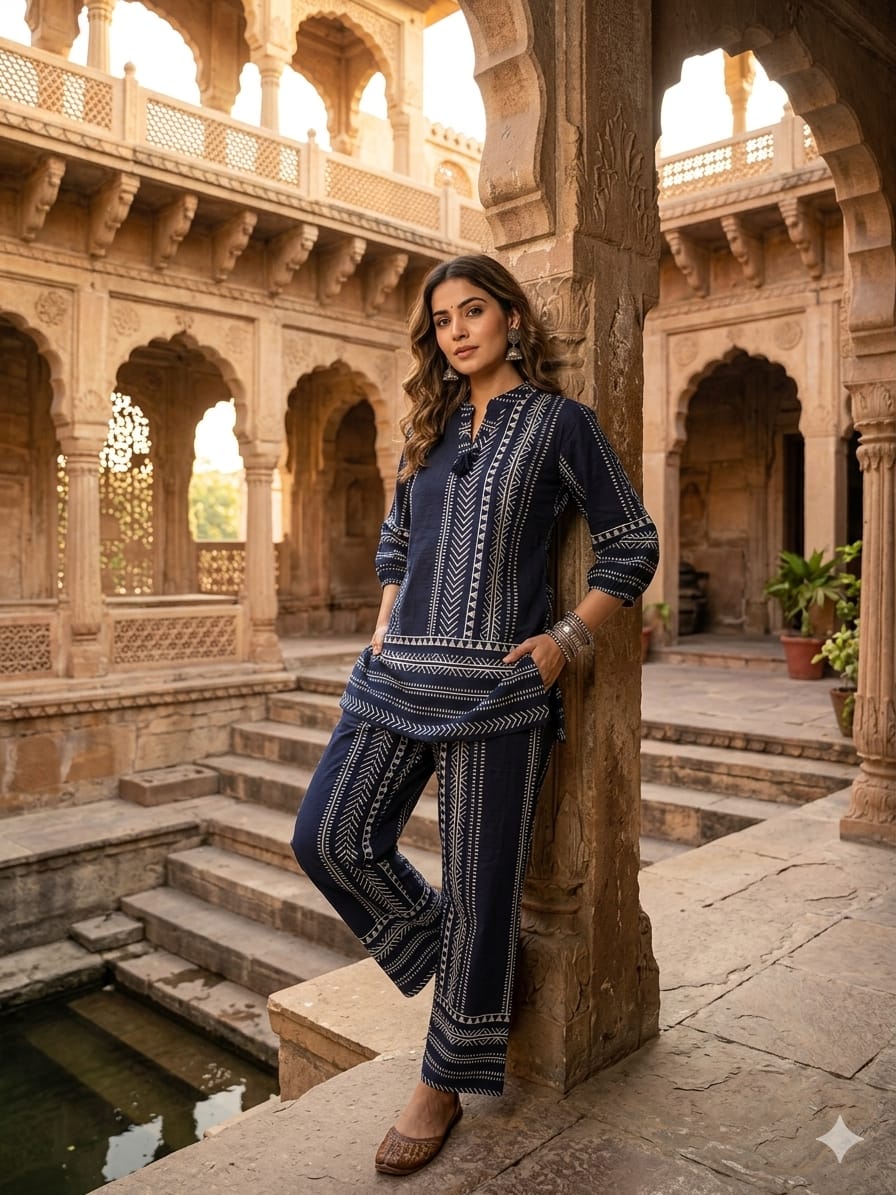 Timeless Patterns: The Midnight Co-ord Set. - Dora & Masters