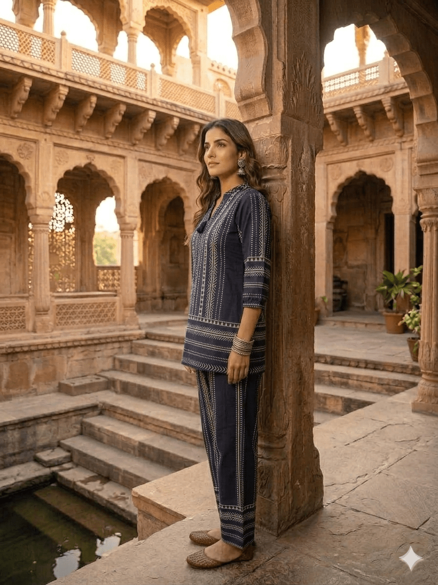 Timeless Patterns: The Midnight Co-ord Set. - Dora & Masters