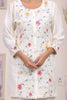 WHITE FLORAL EMBROIDERED — White Kurta Set
