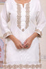 WHITE GOLD EMBROIDERED — White Kurta Set