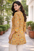 Women Yellow Printed Short Kurti